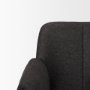 70249 - Brently Dining Chair w/ Gray Fabric & Matte Black Metal Legs