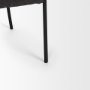 70249 - Brently Dining Chair w/ Gray Fabric & Matte Black Metal Legs
