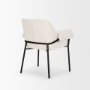 70250 - Brently Dining Chair w/ Cream Boucle Fabric & Matte Black Metal Legs