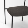 70253 - Corey Dining Chair w/ Gray Fabric & Matte Black Metal