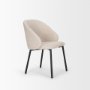 70254 - Shannon Dining Chair w/ Oatmeal Fabric & Matte Black Metal