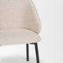 70254 - Shannon Dining Chair w/ Oatmeal Fabric & Matte Black Metal