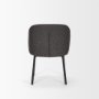 70255 - Shannon Dining Chair w/ Gray Fabric & Matte Black Metal