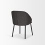 70255 - Shannon Dining Chair w/ Gray Fabric & Matte Black Metal
