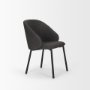 70255 - Shannon Dining Chair w/ Gray Fabric & Matte Black Metal