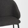 70255 - Shannon Dining Chair w/ Gray Fabric & Matte Black Metal