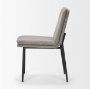 70260 - Eve Dining Chair w/ Gray Fabric & Matte Black Metal