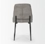 70260 - Eve Dining Chair w/ Gray Fabric & Matte Black Metal