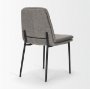 70260 - Eve Dining Chair w/ Gray Fabric & Matte Black Metal