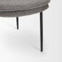 70260 - Eve Dining Chair w/ Gray Fabric & Matte Black Metal