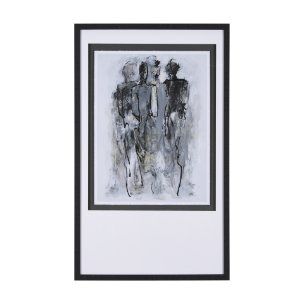 Gathering II by Mercana Studio a Hand Embellished Textured Framed Art Print Matted under Glass