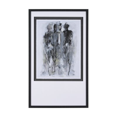15140 - Gathering II by Mercana Studio a Hand Embellished Textured Framed Art Print Matted under Glass