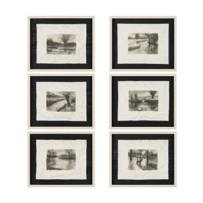 15143 - Before the Rain I by Mercana Studio a Hand Embelished Textured Framed Art Print Matted under Glass