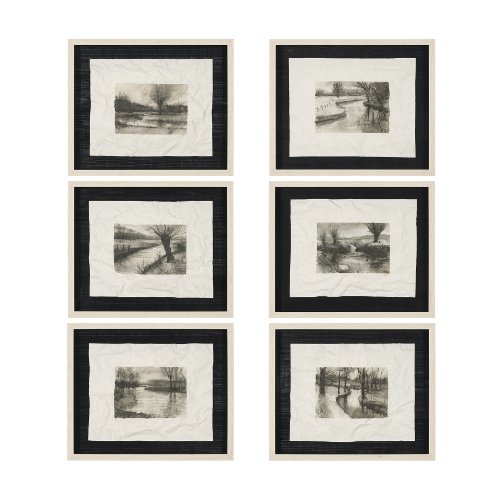 15143 - Before the Rain I by Mercana Studio a Hand Embelished Textured Framed Art Print Matted under Glass