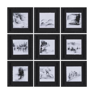 Ink Drawing I by Mercana Studio a Framed Art Print Matted under Glass