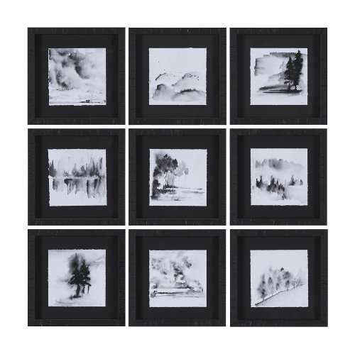 15144 - Ink Drawing I by Mercana Studio a Framed Art Print Matted under Glass