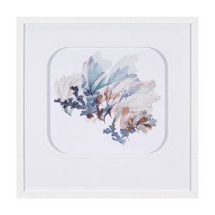 Seagrass - Stir by Mercana Studio a Hand Embellished Textured Framed Art Print Matted under Glass