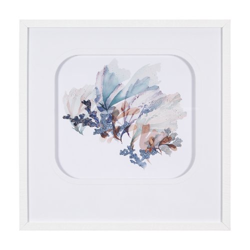15165 - Seagrass - Stir by Mercana Studio a Hand Embellished Textured Framed Art Print Matted under Glass