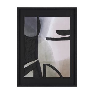 Shape Shift - Multiply by Mercana Studio Hand Embellished Framed Art Print Matted under Glass