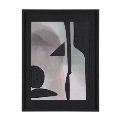 15171 - Shape Shift - Arrange by Mercana Studio Hand Embellished Textured Framed Art Print Matted under Glas