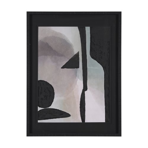 15171 - Shape Shift - Arrange by Mercana Studio Hand Embellished Textured Framed Art Print Matted under Glas