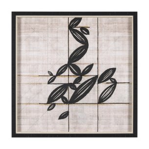 Papyrus Foliage I by Mercana Studio a Hand Embellished Textured Framed Art Print