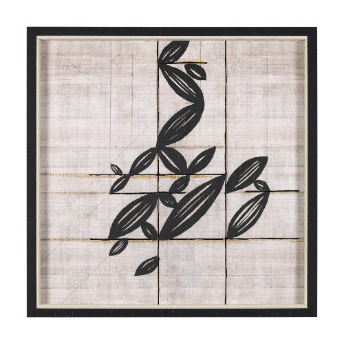 15181 - Papyrus Foliage I by Mercana Studio a Hand Embellished Textured Framed Art Print