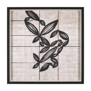 Papyrus Foliage II by Mercana Studio a Hand Embellished Textured Framed Art Print