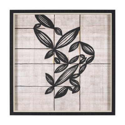 15182 - Papyrus Foliage II by Mercana Studio a Hand Embellished Textured Framed Art Print