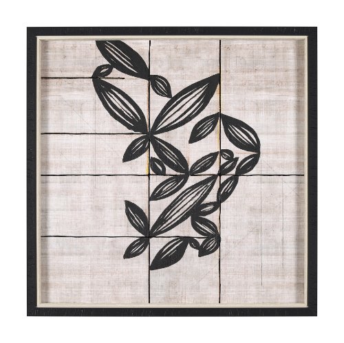 15182 - Papyrus Foliage II by Mercana Studio a Hand Embellished Textured Framed Art Print