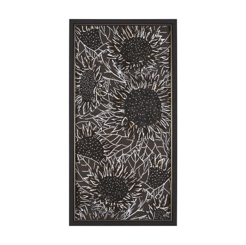 15185 - Sunflower Fest VI by Mercana Studio a Hand Embellished Textured Framed Art Print