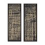 15183 - Woven Lines II Tan  by Mercana Studio a Hand Embellished Textured Framed Art Print
