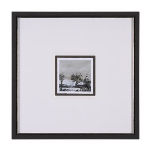 Winter Day IV by Mercana Studio a Hand Embellished Textured Framed Art Print Matted under Glass