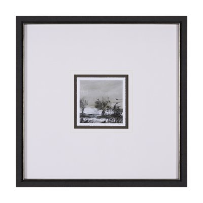 15189 - Winter Day IV by Mercana Studio a Hand Embellished Textured Framed Art Print Matted under Glass