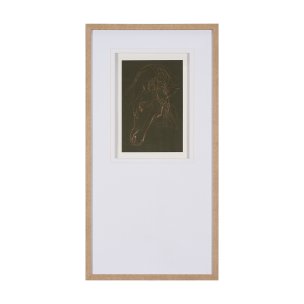 Andalusian Horse III Olive by Mercana Studio Hand Embellished Framed Art Print Matted under Glass