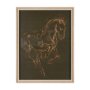 15195 - Horse III Olive by Mercana Studio a Hand Embellished Textured Framed Art Print