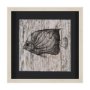 15200 - Wood Grain Fish IV by Mercana Studio a Hand Embellished Textured Framed Art Print Matted under Glass