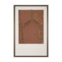 15201 - Terracotta Arches I by Studio M a handmade Original Framed 3D Textured Artwork under Glass