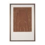 15202 - Terracotta Arches II by Studio M a handmade Original Framed 3D Textured Artwork under Glass