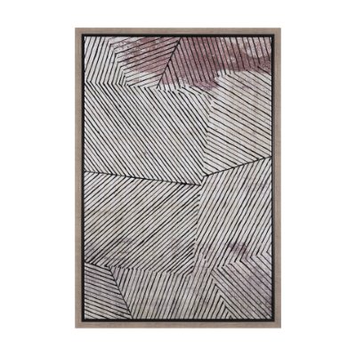 102613-FL - Papyrus Texture I by Mercana Studio a Hand Embellished Textured Framed Canvas
