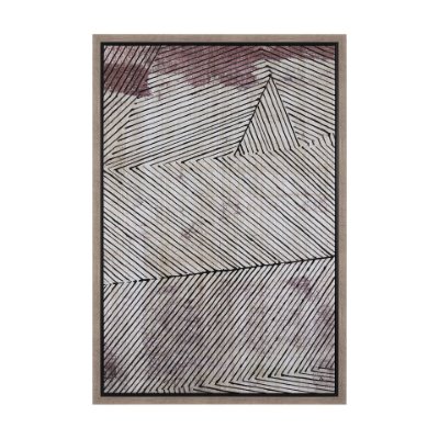 102614-FL - Papyrus Texture II by Mercana Studio a Hand Embellished Textured Framed Canvas