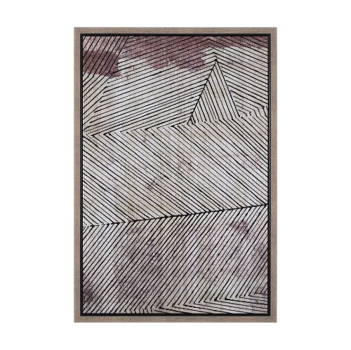 102614-FL - Papyrus Texture II by Mercana Studio a Hand Embellished Textured Framed Canvas