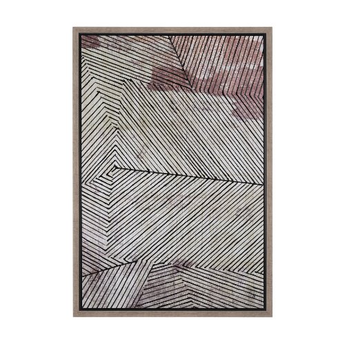 102615-FL - Papyrus Texture III by Mercana Studio a Hand Embellished Textured Framed Canvas