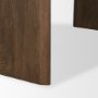70559-AB - Isla Oval Dining Table w/Dark Brown Wood Top & Arched Legs