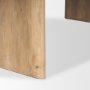 70560-AB - Isla Oval Dining Table w/Light Brown Wood Top & Arched Legs