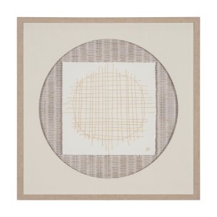 String Net I by Studio M a handmade Original Framed 3D Textured Artwork under Glass