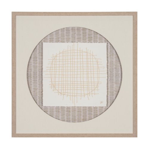 15147 - String Net I by Studio M a handmade Original Framed 3D Textured Artwork under Glass