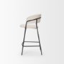 70245 - Carolyn Counter Stool w/ Oatmeal Fabric & Matte Black Metal 