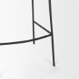 70246 - Carolyn Bar Stool w/ Oatmeal Fabric & Matte Black Metal 