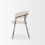 70247 - Carolyn Dining Chair w/ Oatmeal Fabric & Matte Black Metal 